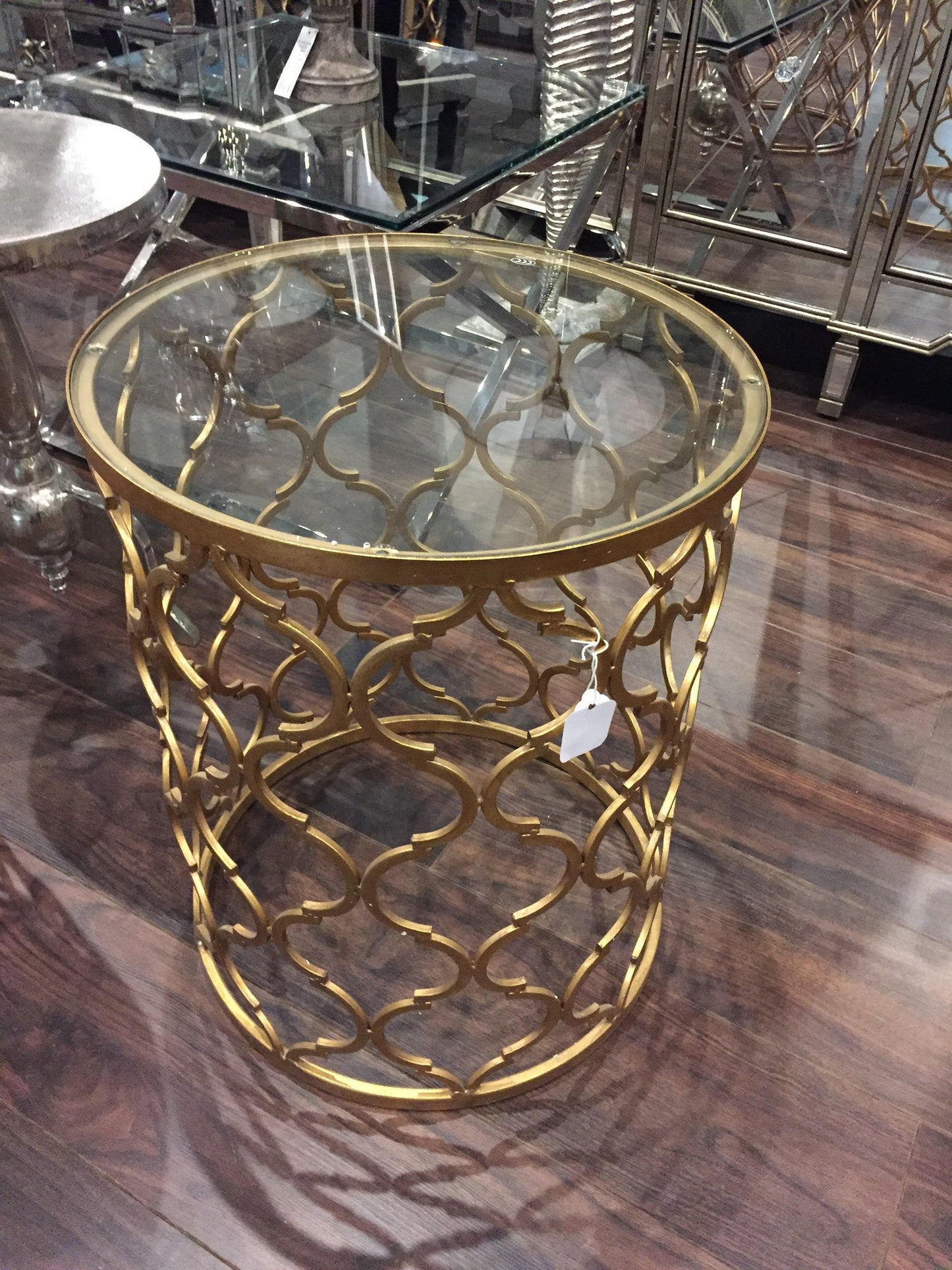 Gin Shu gold circular table