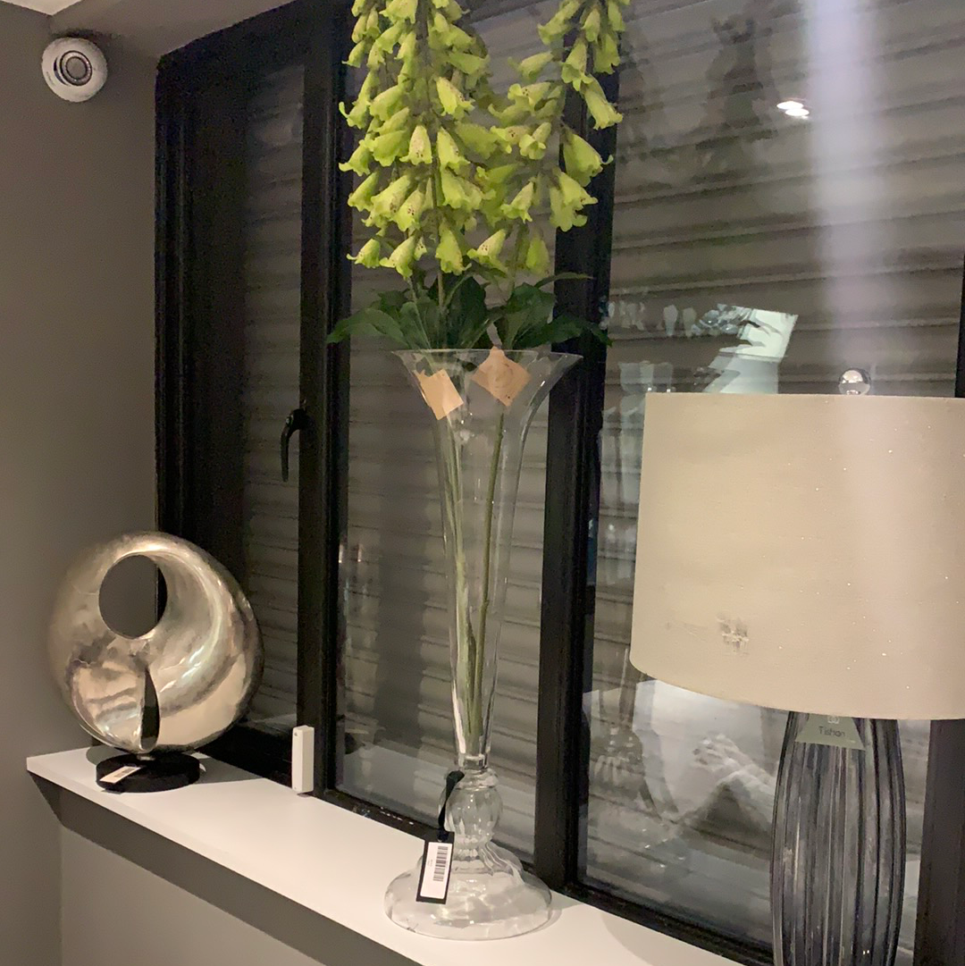 Trumpet vase glass sold as seen CLICK AND COLLECT
