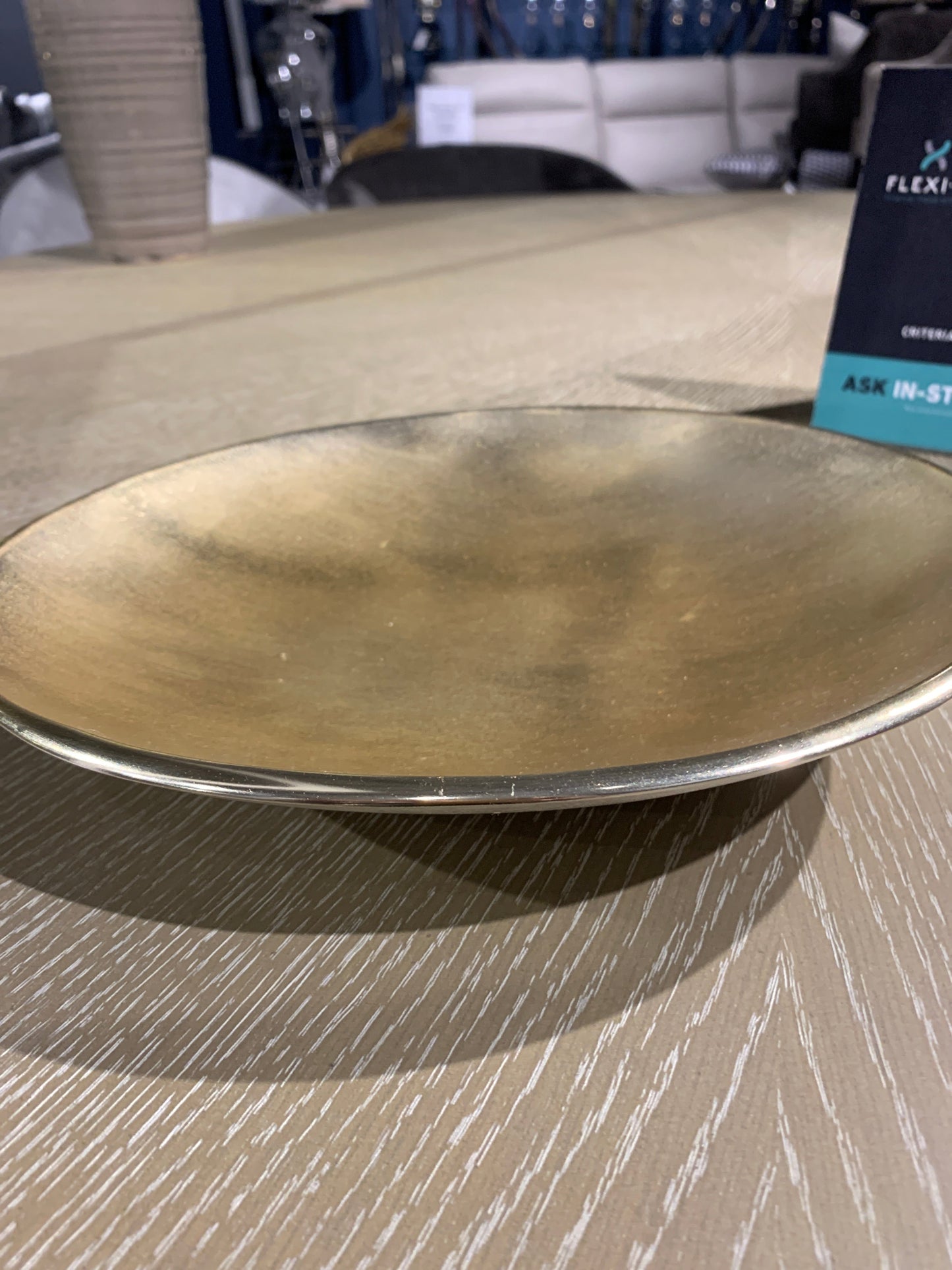 Ferber decorative bowl in champagne to collect only