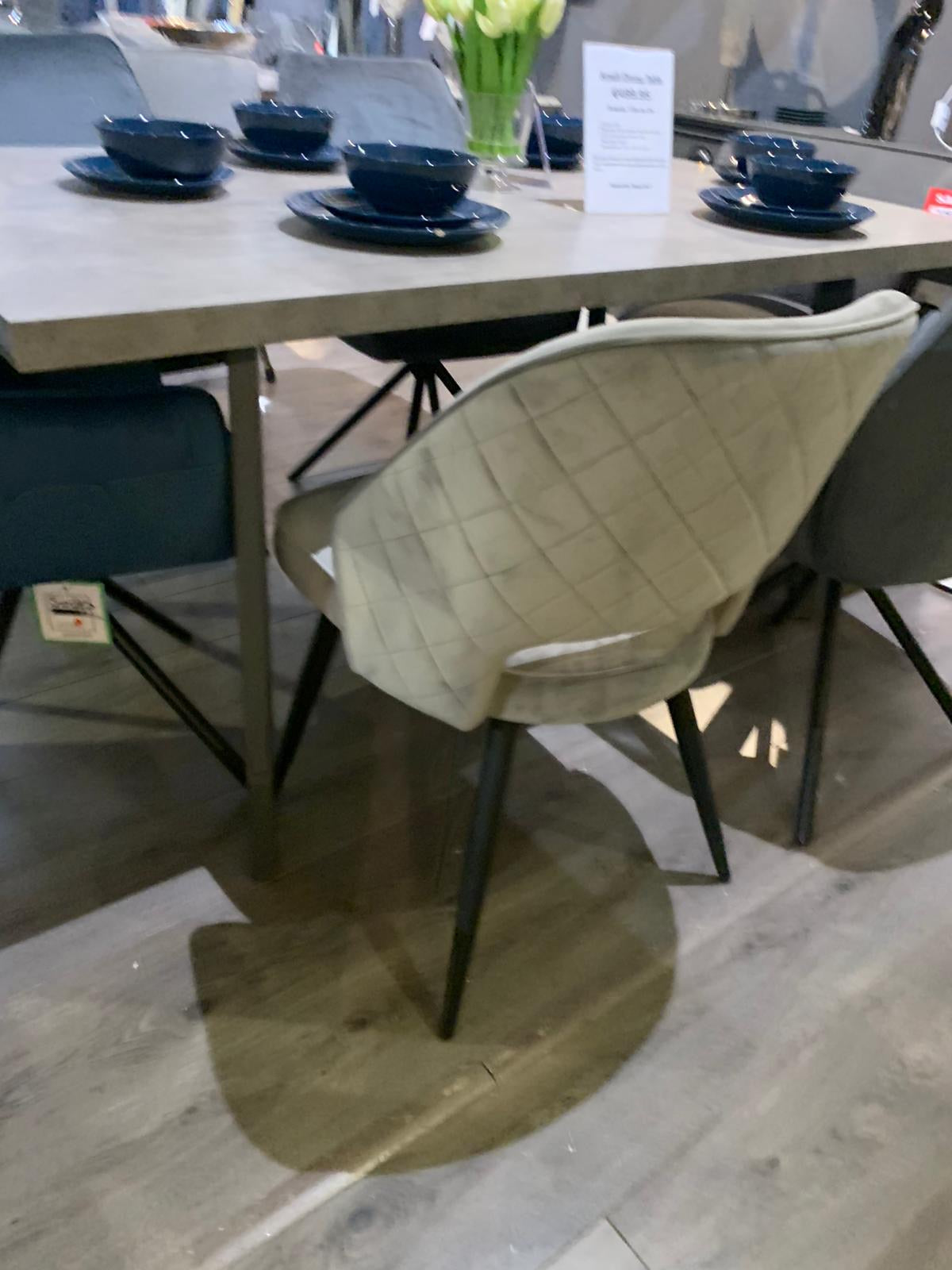 Sachs dining chair velvet set of2 or 4 reduced . Pay and Collect instore