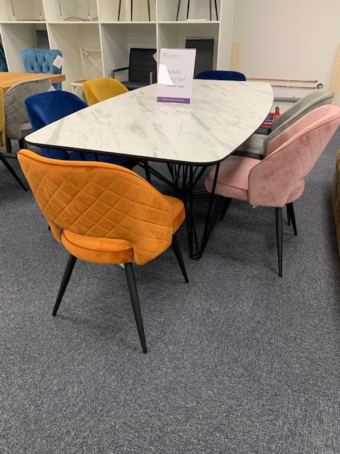 Sachs dining chair velvet set of2 or 4 reduced . Pay and Collect instore