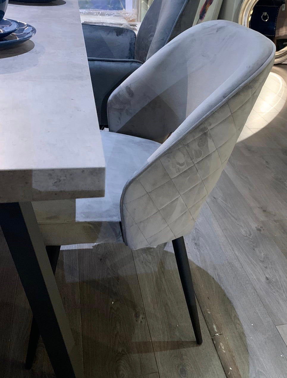 Sachs dining chair velvet set of2 or 4 reduced . Pay and Collect instore