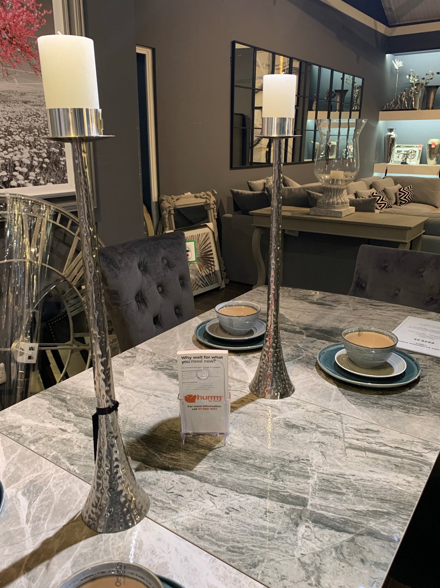 Tall candle holder