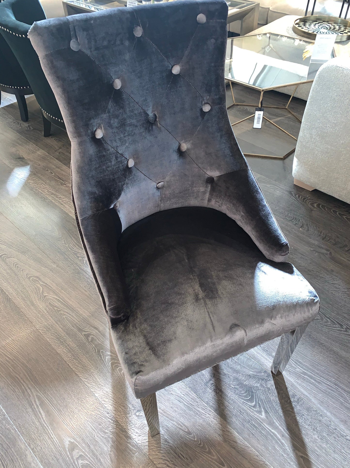 Bellingham Knockerback Dining Chair various colours w polished legs disposal sale