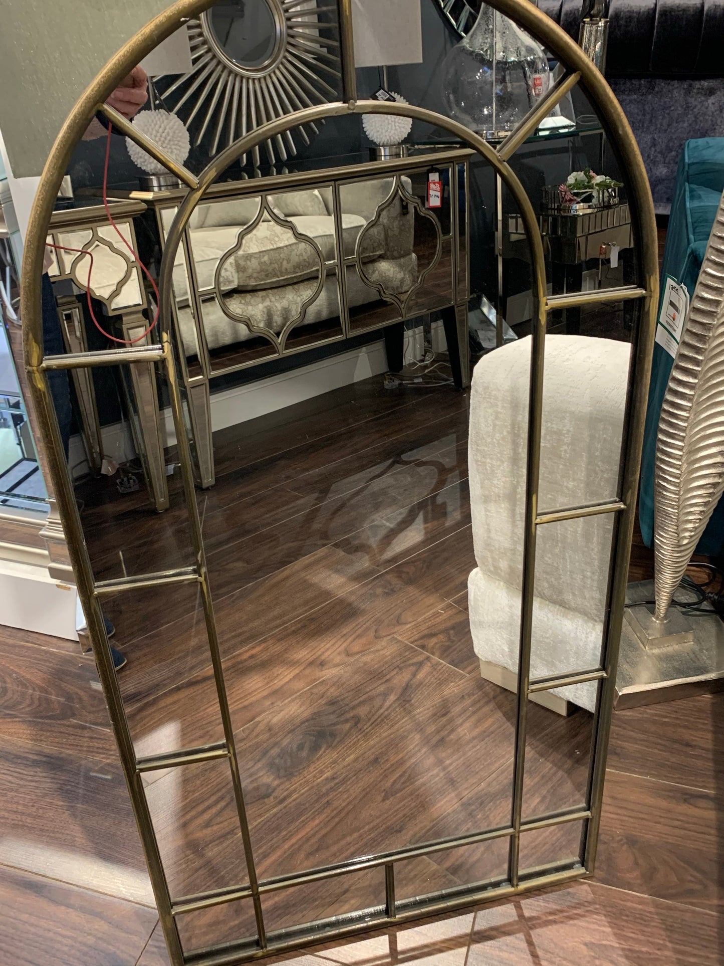 Arch mirror metal 107 cm x 55 cm