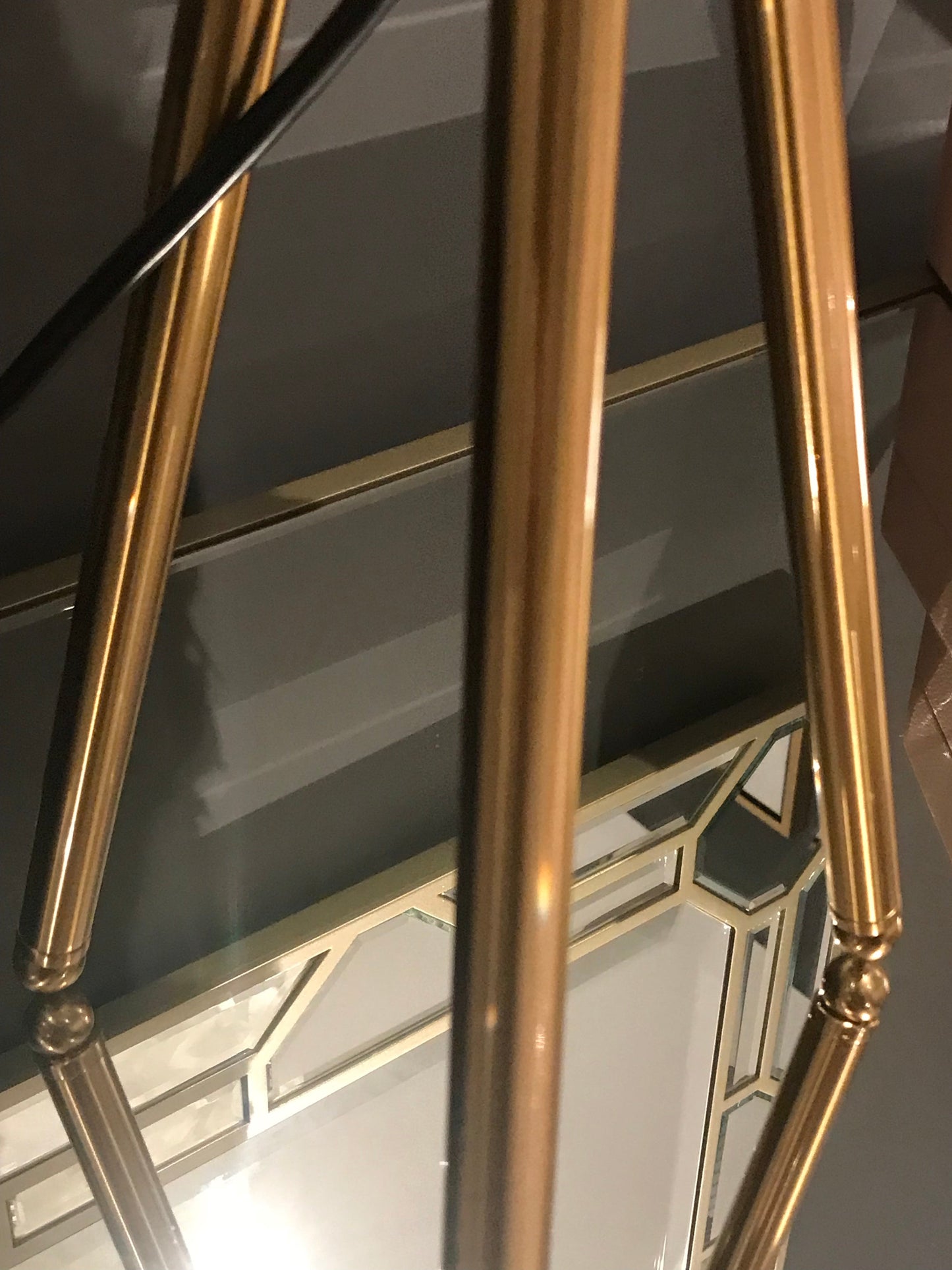 Brass lamp white Goose Feather SOLD AS SEEN