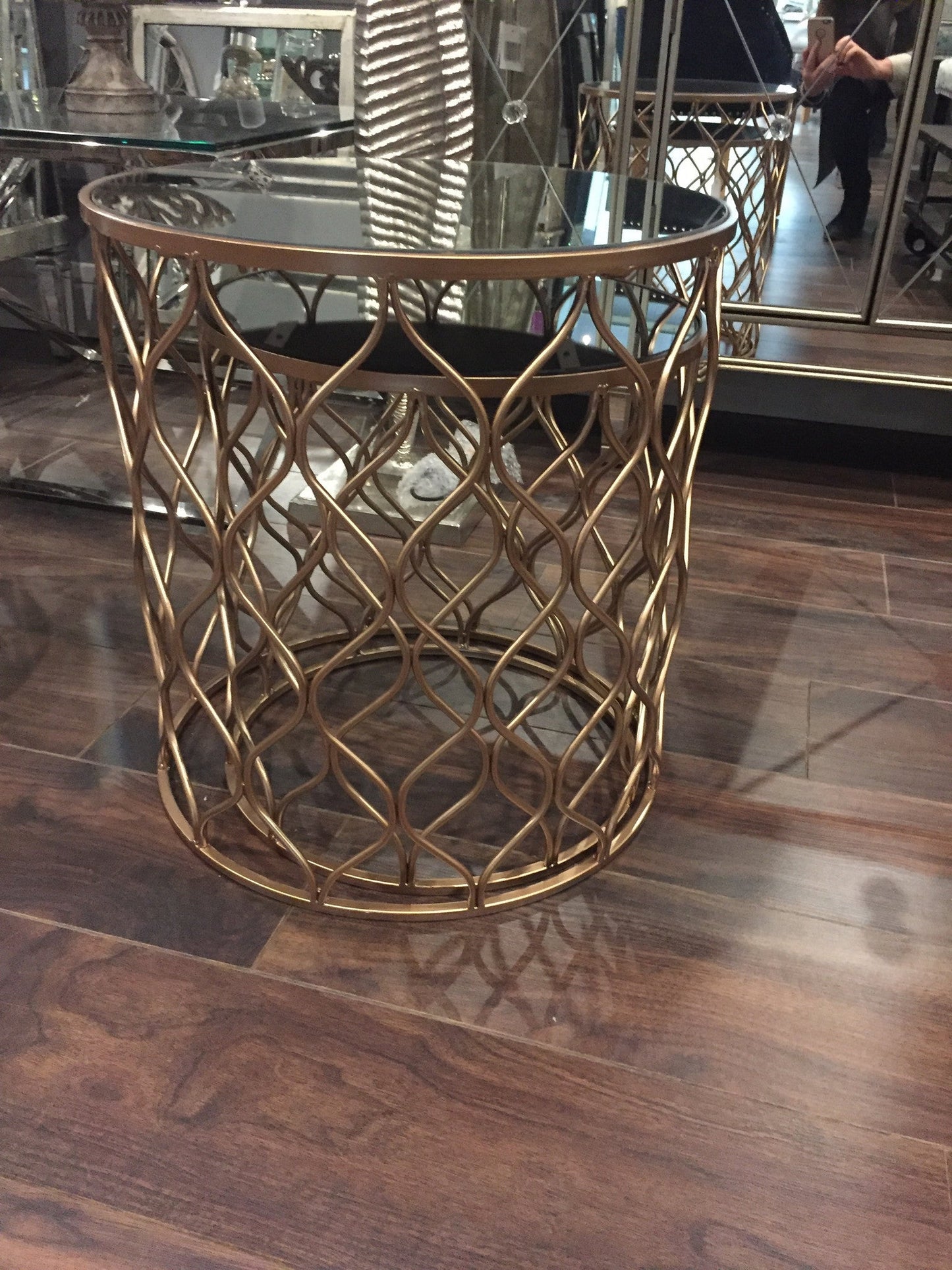 Avantis October Table set of 2 Copper Gold tables Clearance for collection Save 100