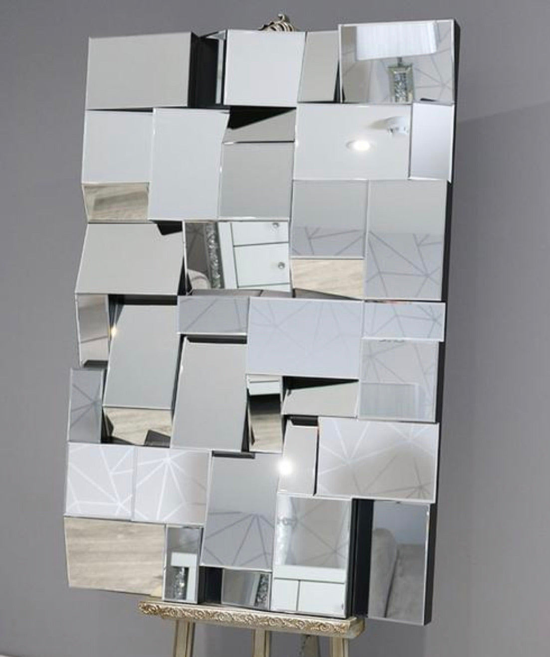Large Earthquake Mirror frameless 120x 80 cm reduced to less than half price .collect or arrange delivery