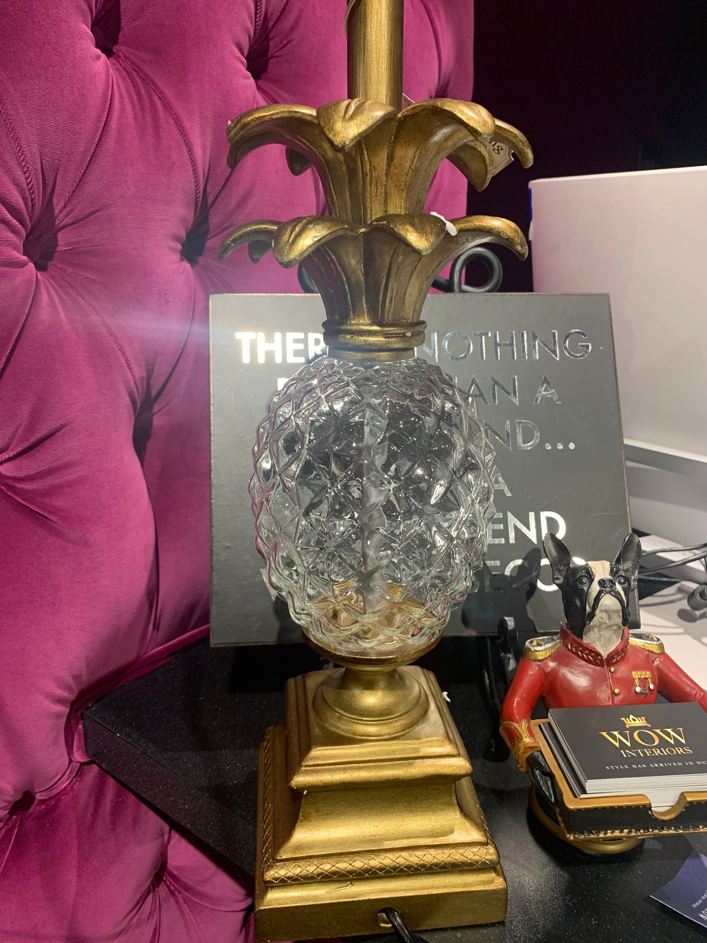 Ananas Pineapple table lamp with shade Half price 71 cm click n collect only