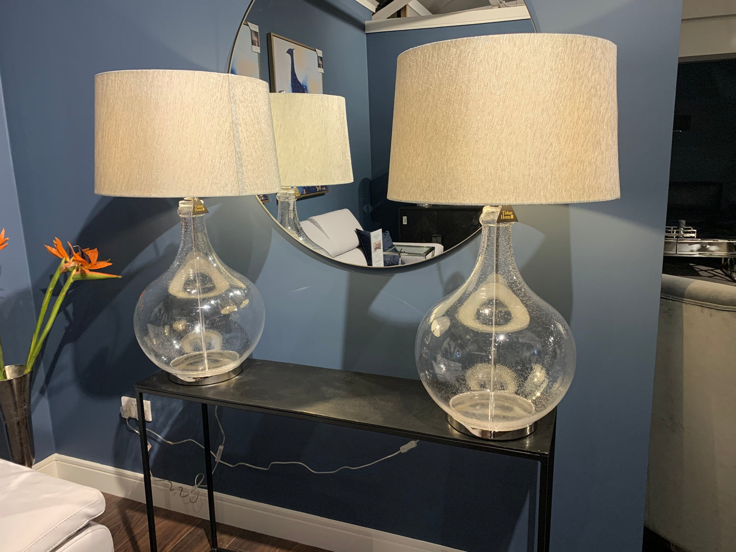 Tuscan bowl lamp w shade clearance