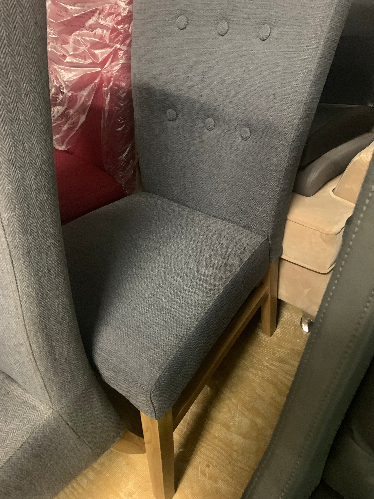 Upholstered oddments Dining Chair  Clearance from  €20  ea were 100 ea . Collection only. Pay Instore only