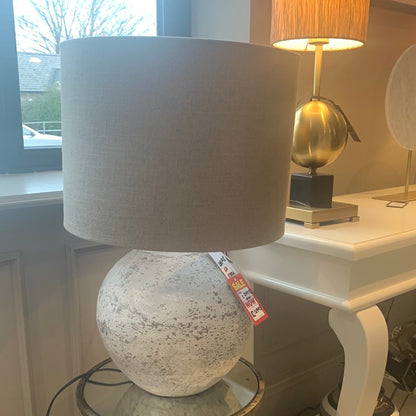Stone table lamp complete with free shade