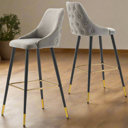 Avanza  bar stool with gold cap Now up to 50% off !  No exchange.