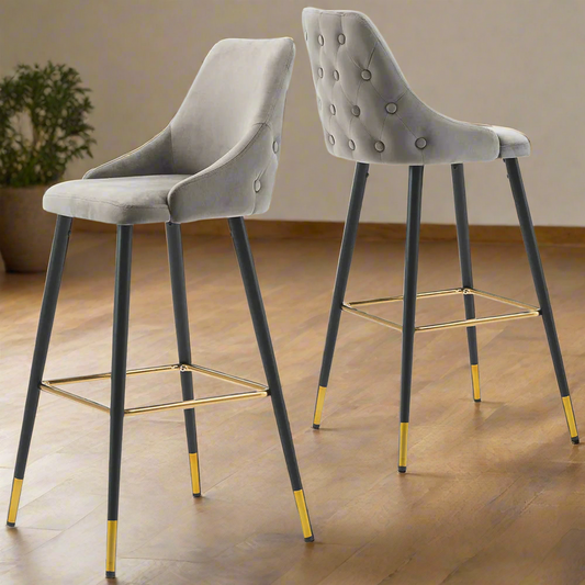 Avanza  bar stool with gold cap Now up to 50% off !  No exchange.