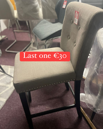 Clearance bar chair stools selling Instore with dramatic reductions as One only of each model