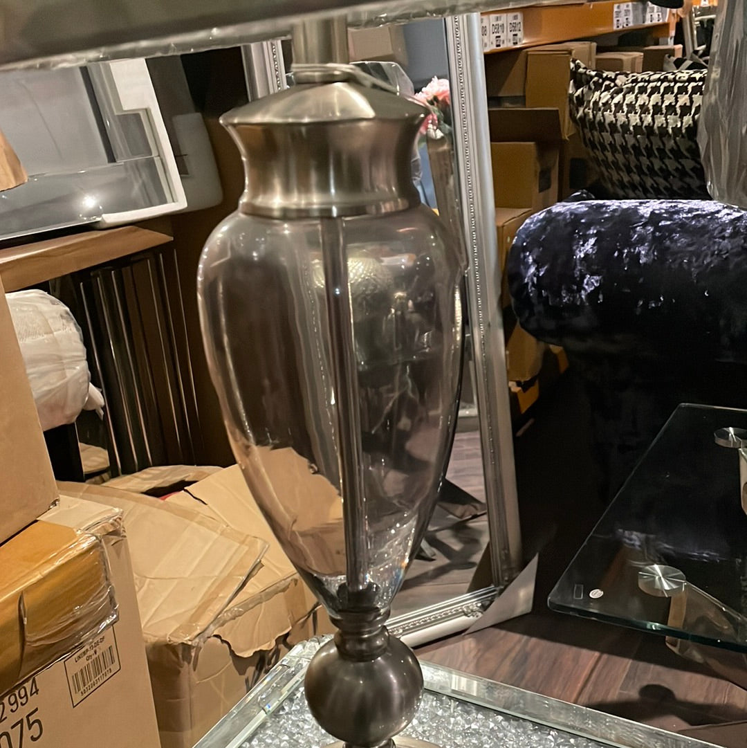 Lucca Glass Table lamp 78 cm last one clearance Instore only