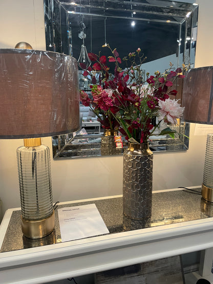 Fallon Scroll console table with  2 lamps special purchase
