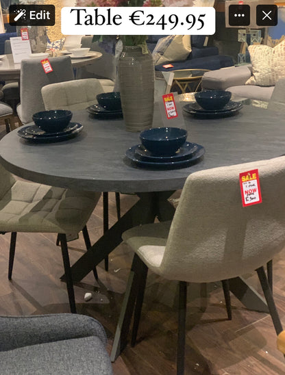 Esmeralda dining chairs in linen colour reduced to 79 euro each