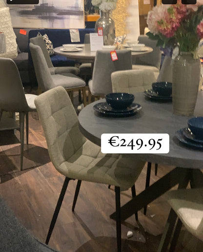 Esmeralda dining chairs in linen colour reduced to 79 euro each