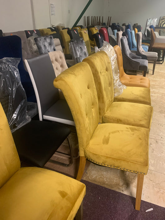 Dining chairs on clearance make an offer and pay  in the store.