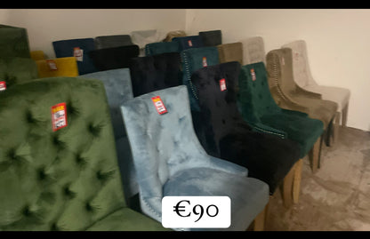 Upholstered oddments Dining Chair  Clearance fm €20ea were 200 ea .Pay Instore only