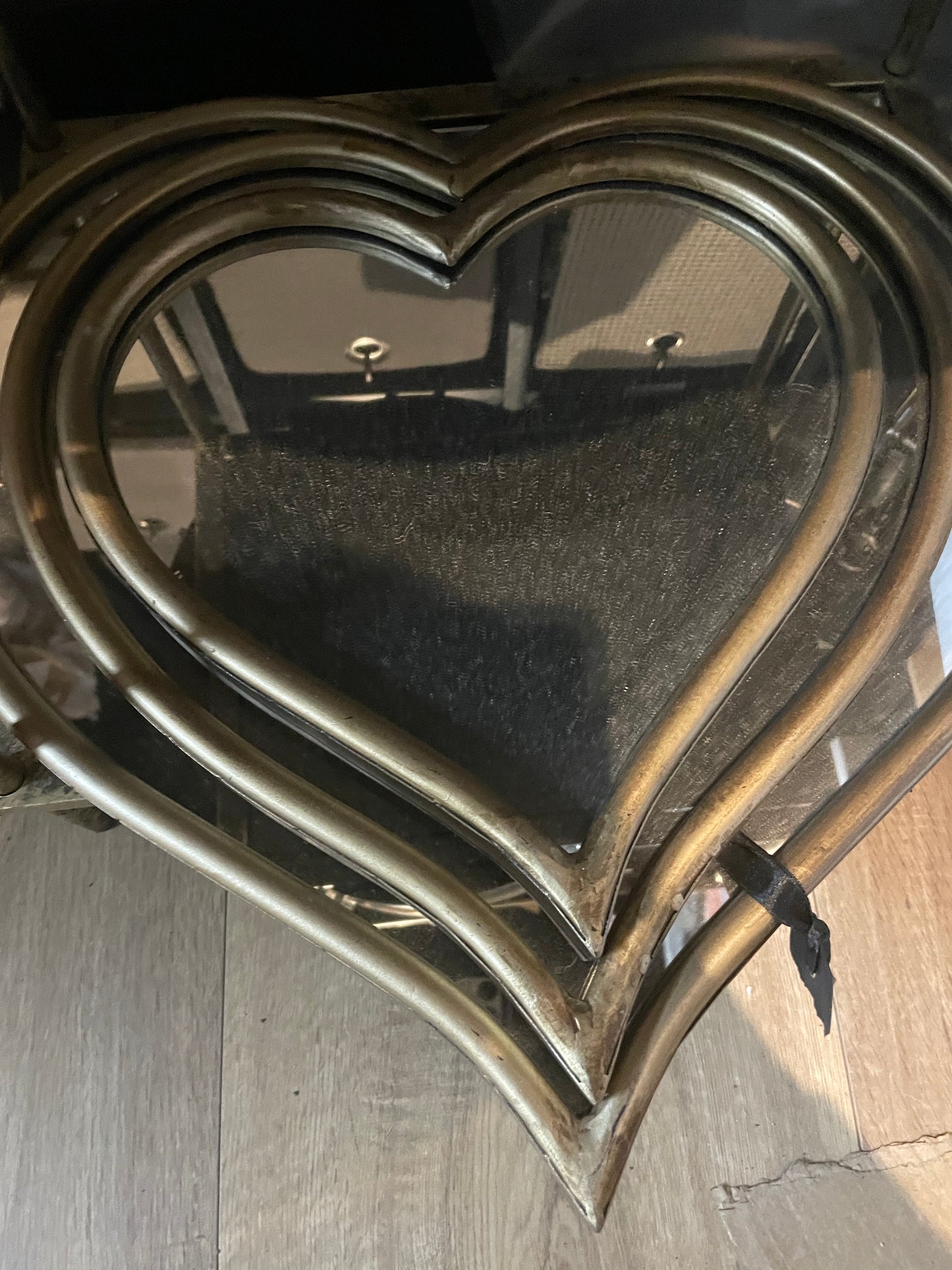 Trio of Heart Mirrors CLEARANCE OFFER ( click n collect ).