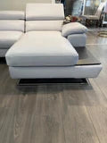 Invictus  Italian top Grade leather chaise sofa further reduced