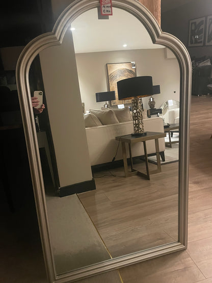 Arch top mirror in champagne tone  fabulous ! Purchase in outlet