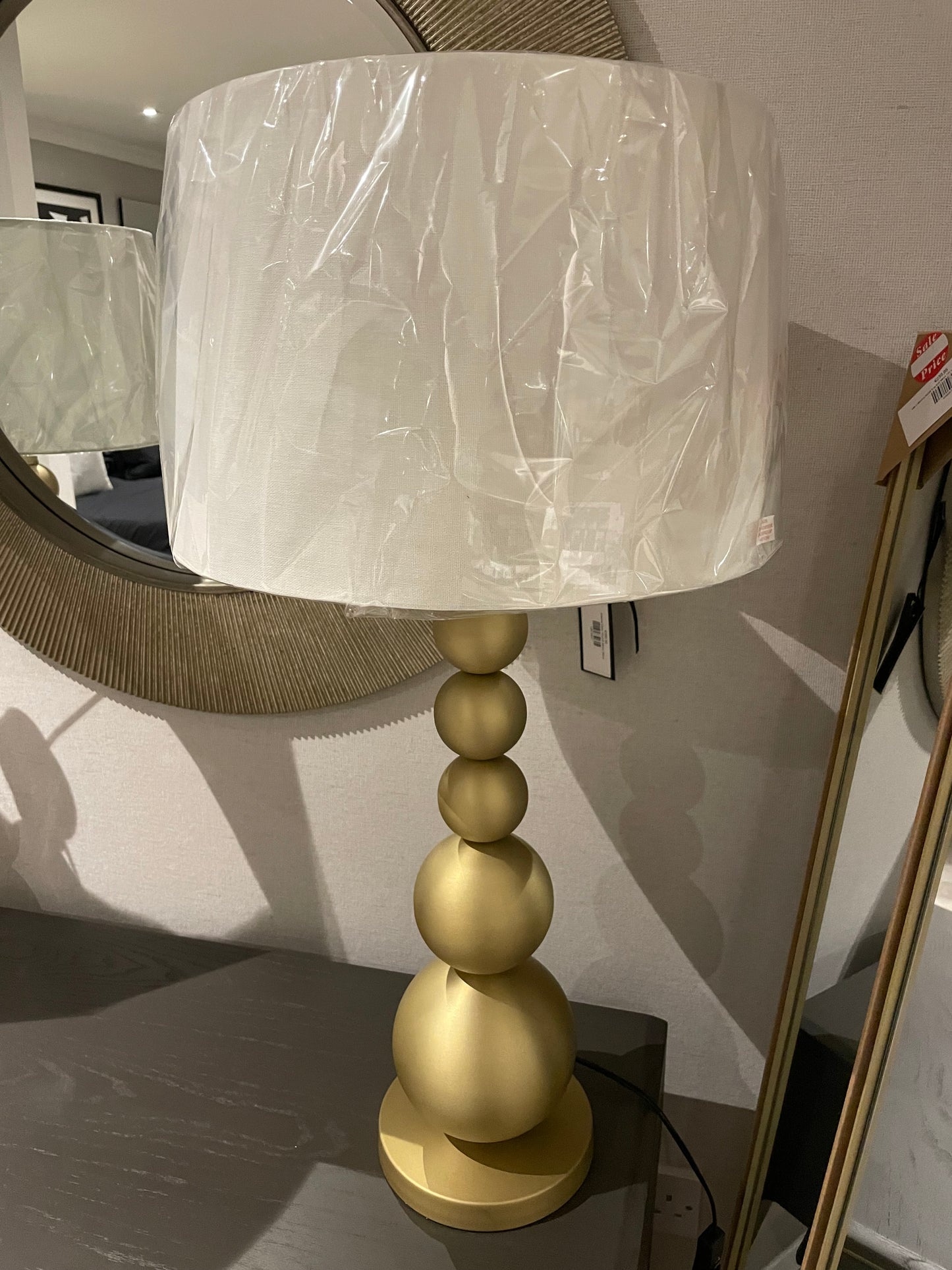 Senna stacked balls  gold lamp reduced for Instore collection only