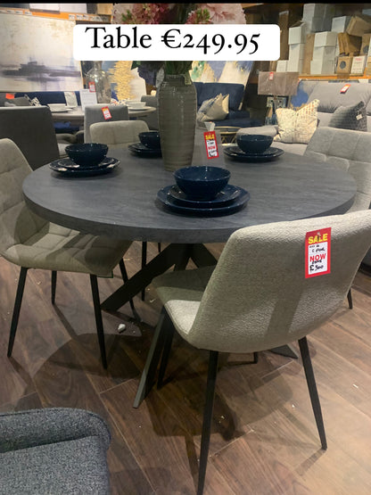 Esmeralda dining chairs in linen colour reduced to 79 euro each