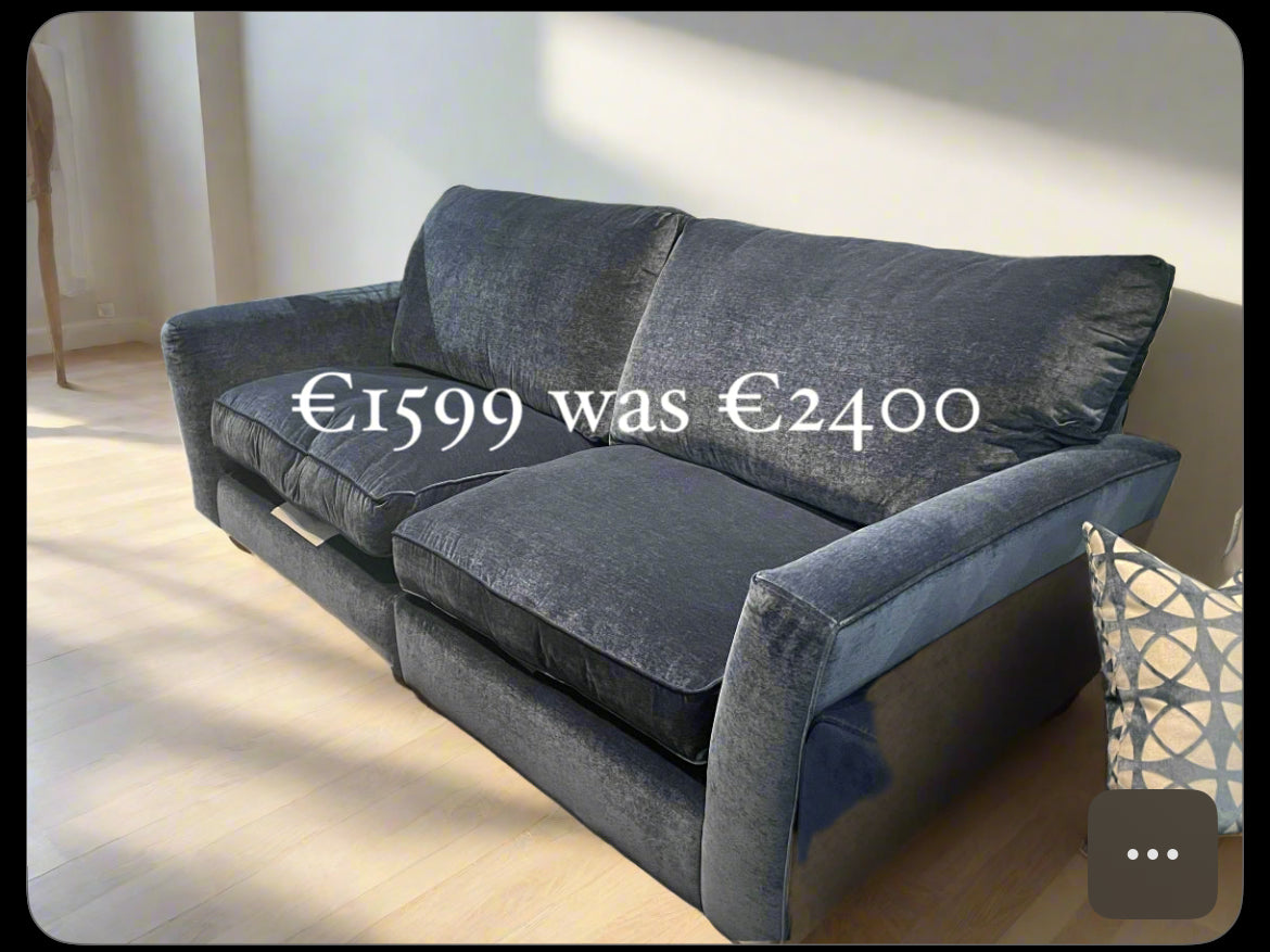 Maxwell large sofa in kyra indigo reduced. View Instore to purchase