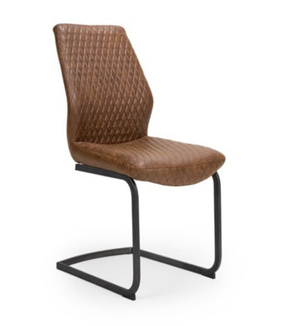 Charlie  range of contemporary faux leather dining chairs reduced