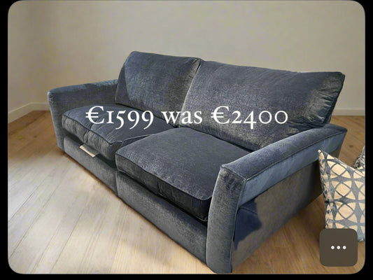 Maxwell large sofa in kyra indigo reduced. View Instore to purchase