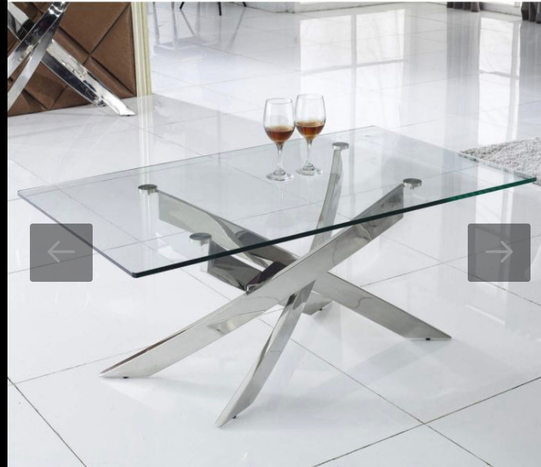 Kalmarris  Glass Rectangular coffee  Table instore purchase