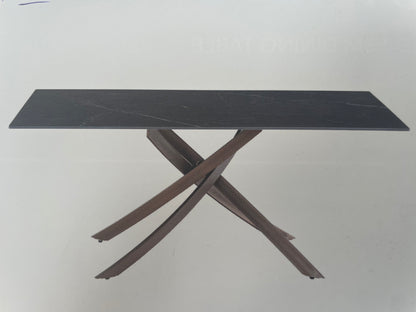 Monty dining table with brass colour legs 180 cm special deal