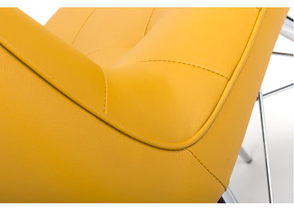 Tampa set of 4 available contemporary ochre dining chairs  Half price disposal  if paid Instore ( full sets only)