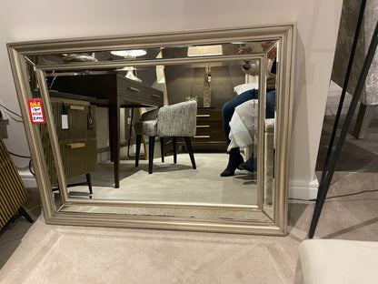 MqM mirror w antiqued glass in outer section reduced  ex showroom