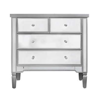 Vision mirrored chest with SILVER trim available to order in our store