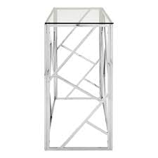 Allure  Louis chrome console table reduced clearance offer Instore purchase only