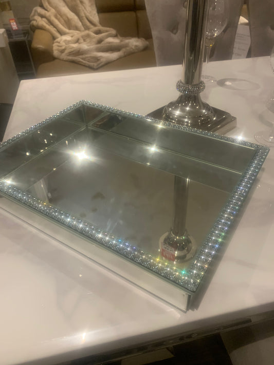 Statement large  Trinity Mirrored Tray Collect instore