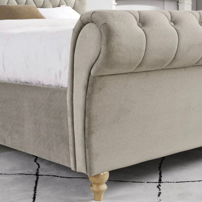 Kilkenny  double size bed  in mink reduced  SALE  clearance price Instore only