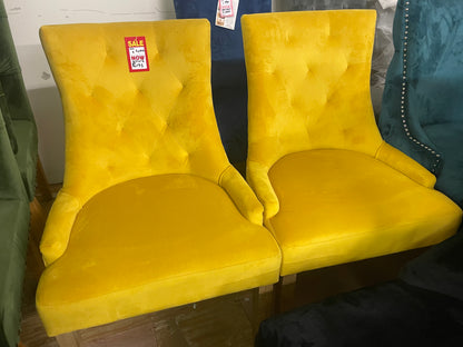 Sandy velvet dining chairs various sets  see below on clearance  offer . pop in to view