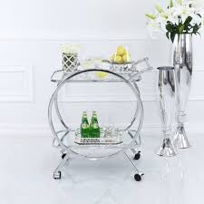 Drinks trolley circle chrome reduced . SOLD OUT