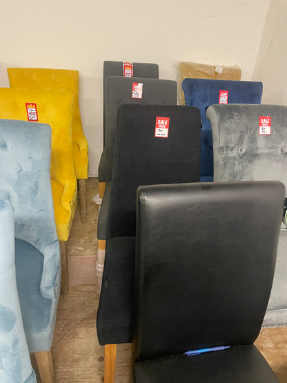 Dining chairs for €20 each sold as seen . One offs . Instore purchase only. Disposal