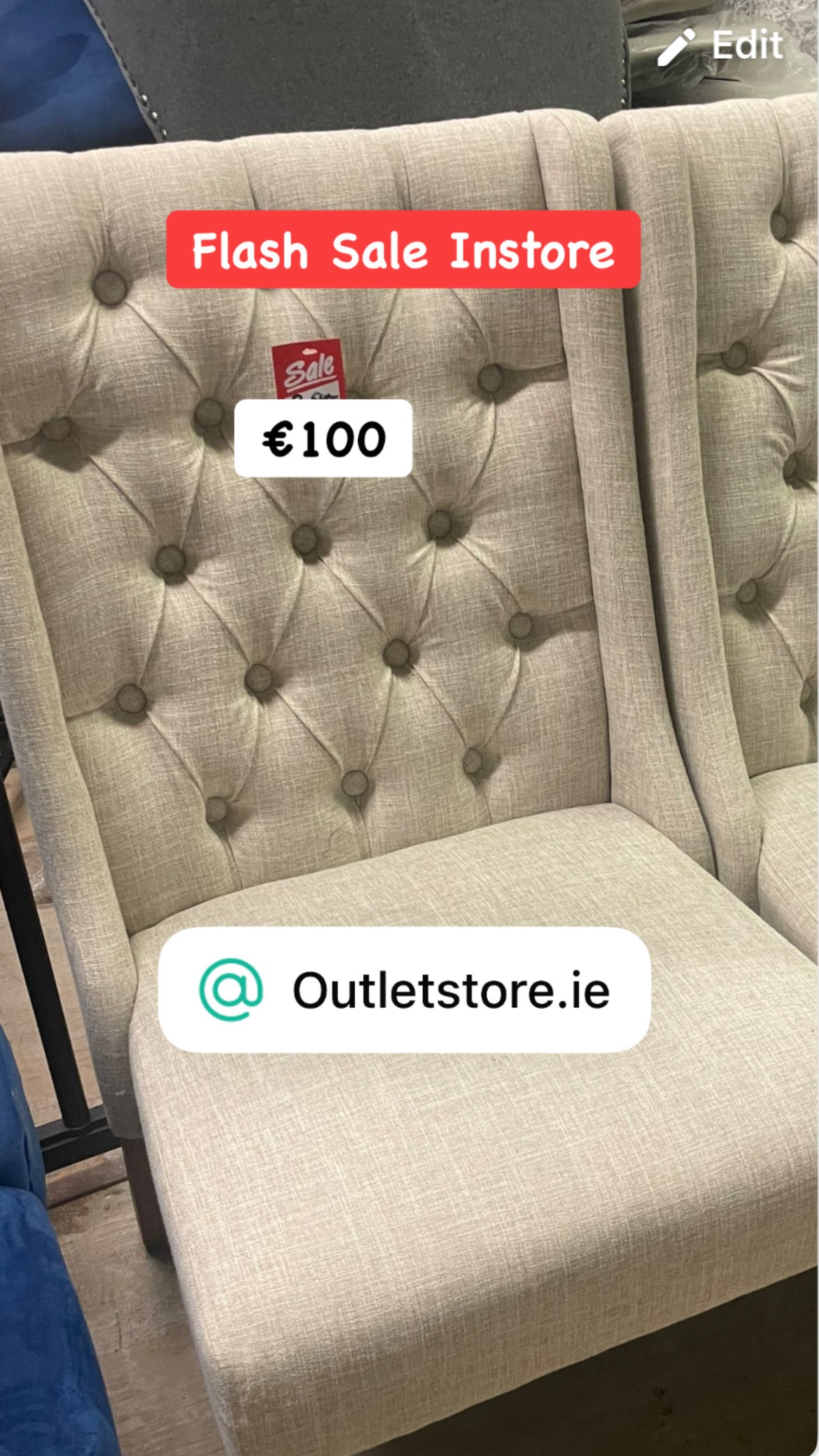 Dining Chair Disposal Sale Payment Terms are pay Instore only