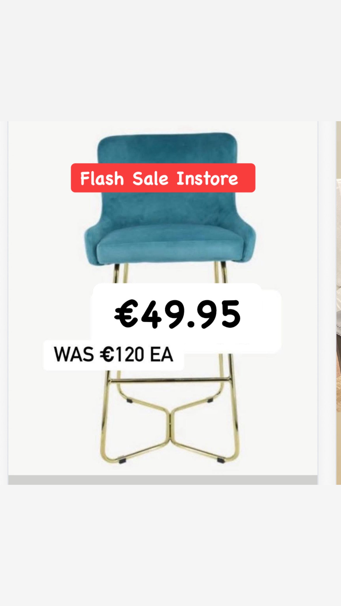 Dining Chair Disposal Sale Payment Terms are pay Instore only