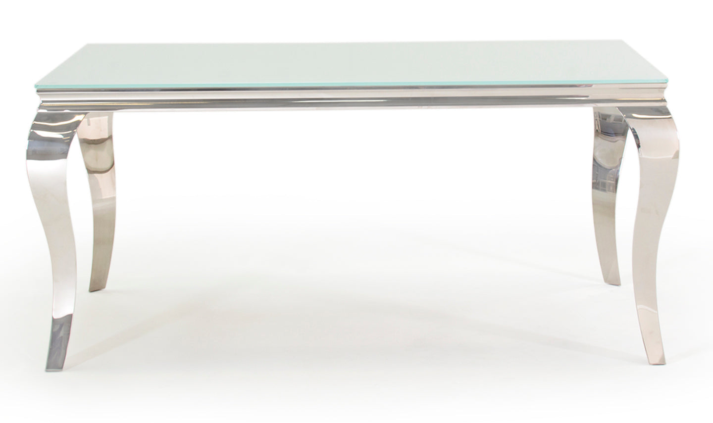 Louis 1600 mm dining table in white CLEARANCE price . Pay Instore