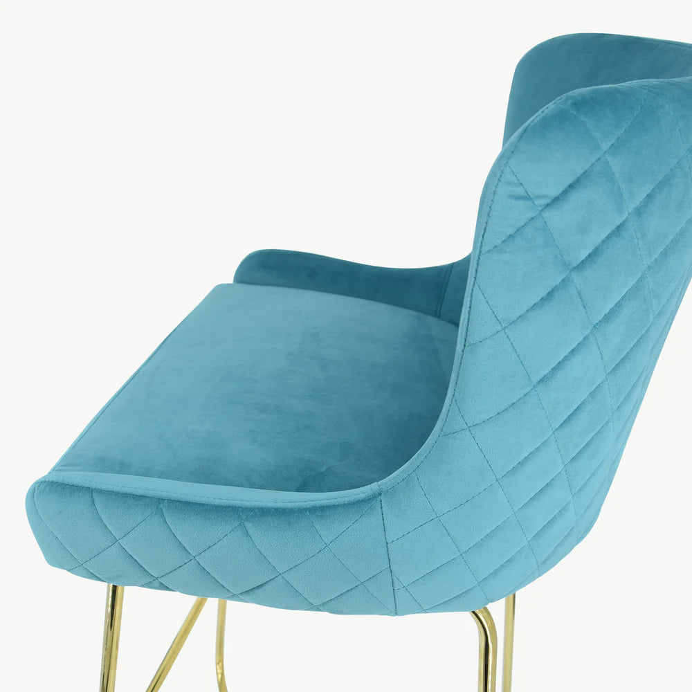 Crown Keri Bar Stools mink or teal  w gold leg for Collection only  Clearance Offer no exchange