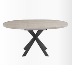 Rhine oval / round dining table with spider leg