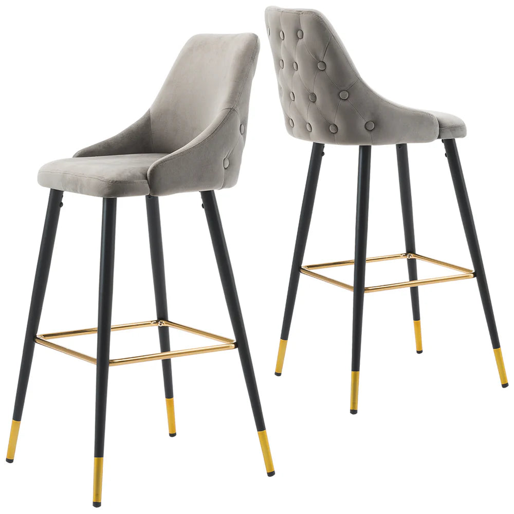 Avanza Fargo Bar Stools  with gold caps .Navy or grey almost half price